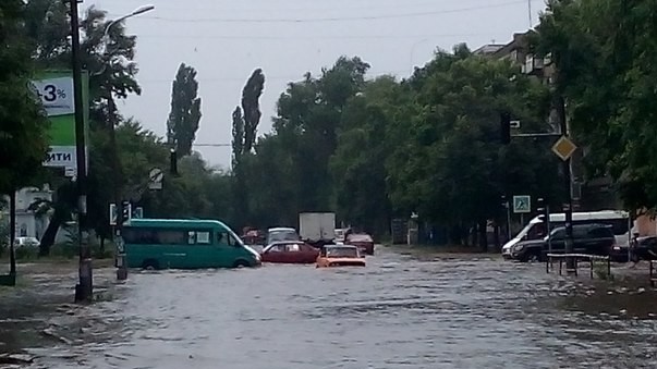 Кривий Ріг постраждав від зливи