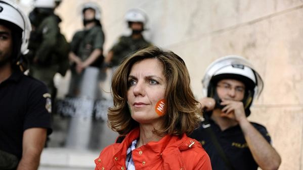 Мітинг в підтримку єврозони, Афіни, 30 червня