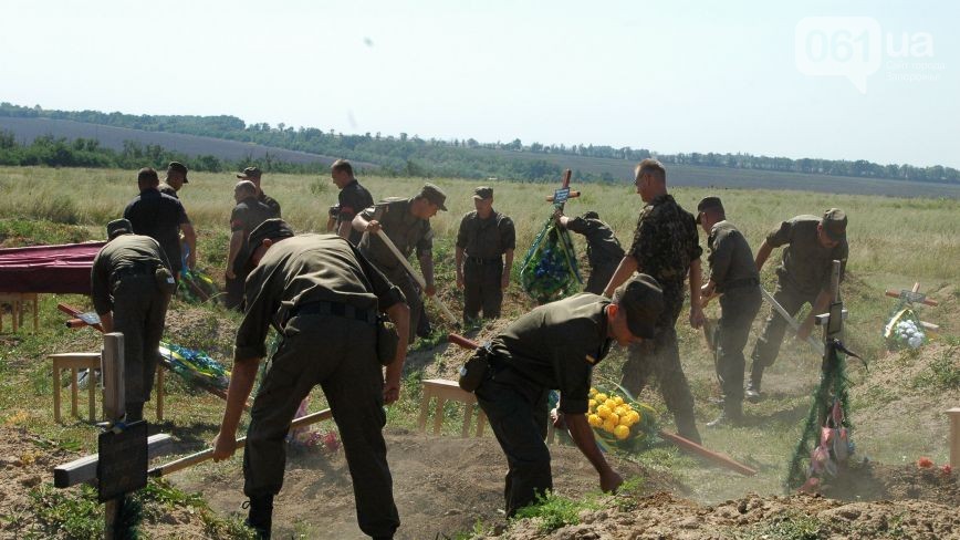 Похорон бійців в Запоріжжі