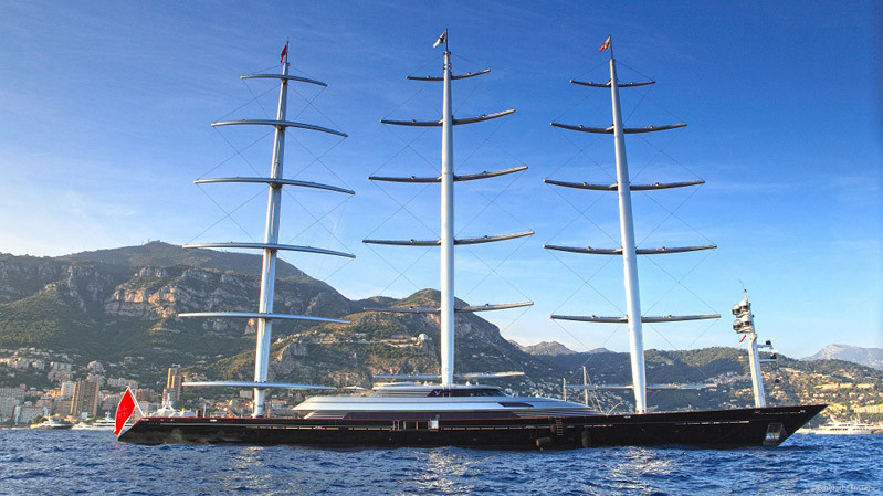 Дорогая яхта Maltese Falcon