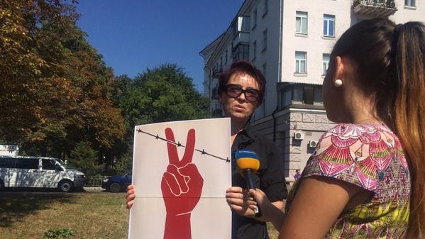 Акція біля посольства РФ тривала близько години