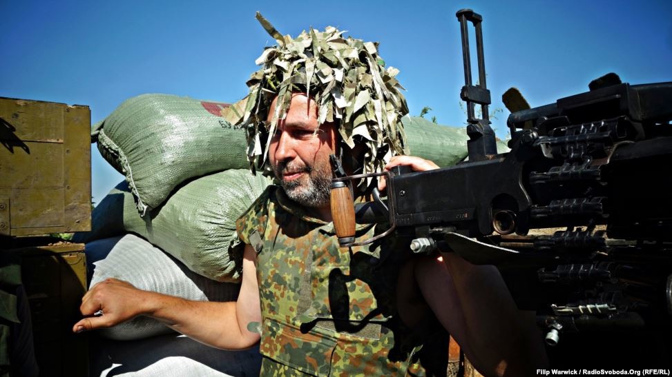 Украинские военные на передовой