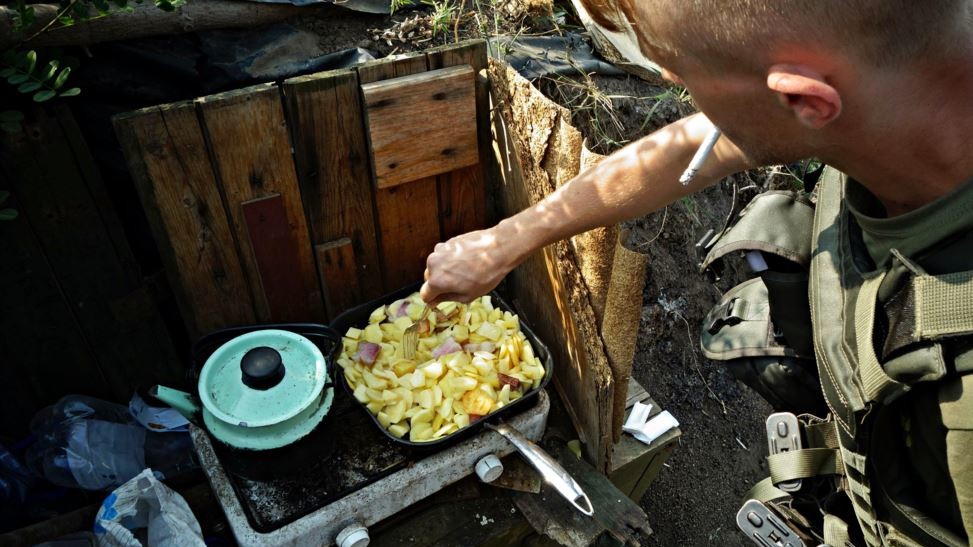 Украинские военные на передовой