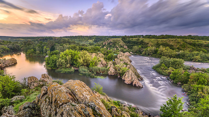Вечер на "интеграле" - река Южный Буг. Фото Q-lieb-in