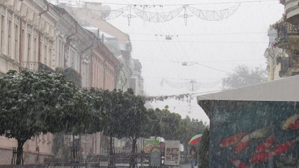 Сніг у Чернівцях