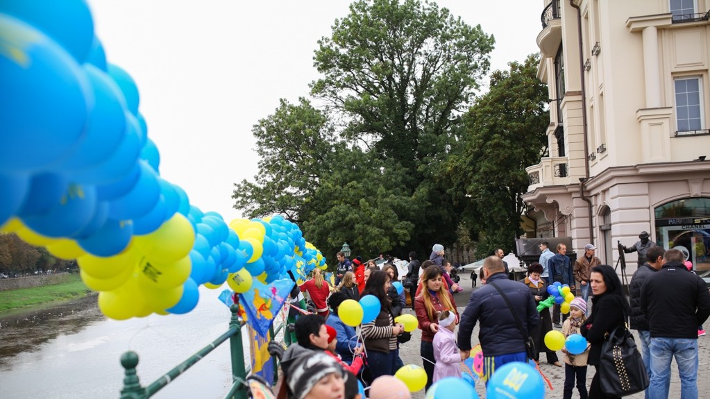 На акцію прийшли сім'ї з дітьми