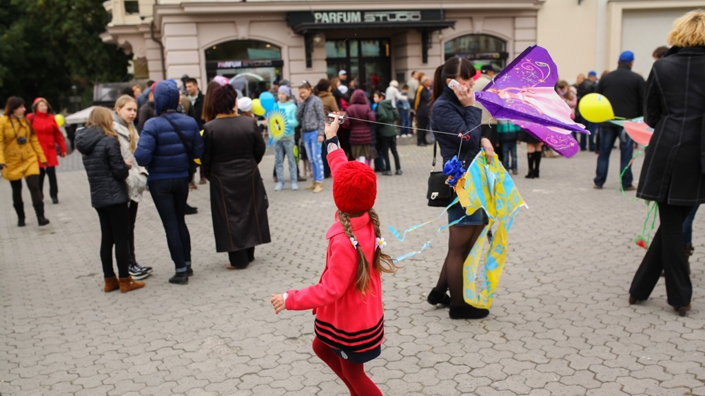 На акцію прийшли сім'ї з дітьми