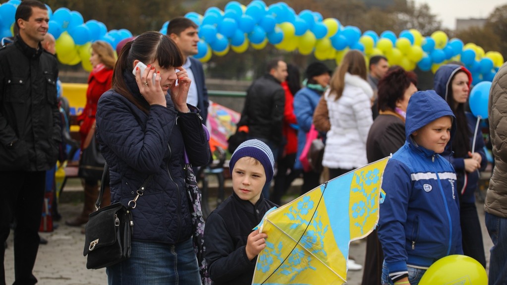 На акцію прийшли сім'ї з дітьми