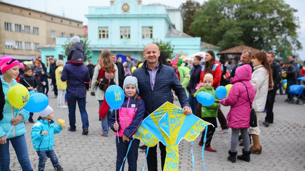 На акцію прийшли сім'ї з дітьми