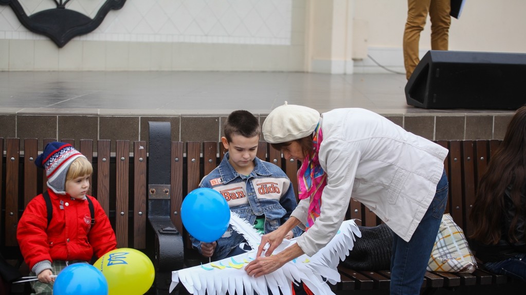 На акцію прийшли сім'ї з дітьми