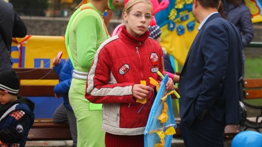 На акцію прийшли сім'ї з дітьми