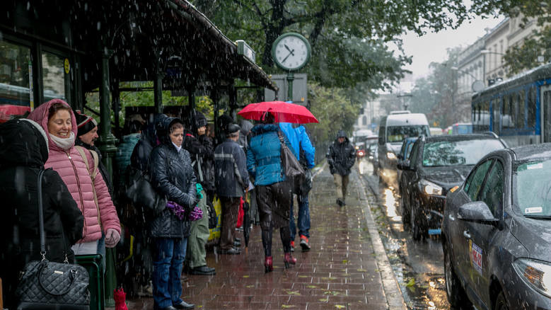 Сніг у Польщі