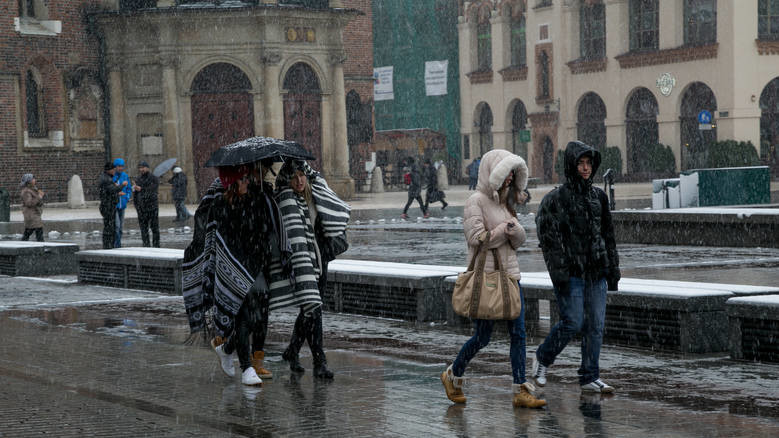 Сніг у Польщі