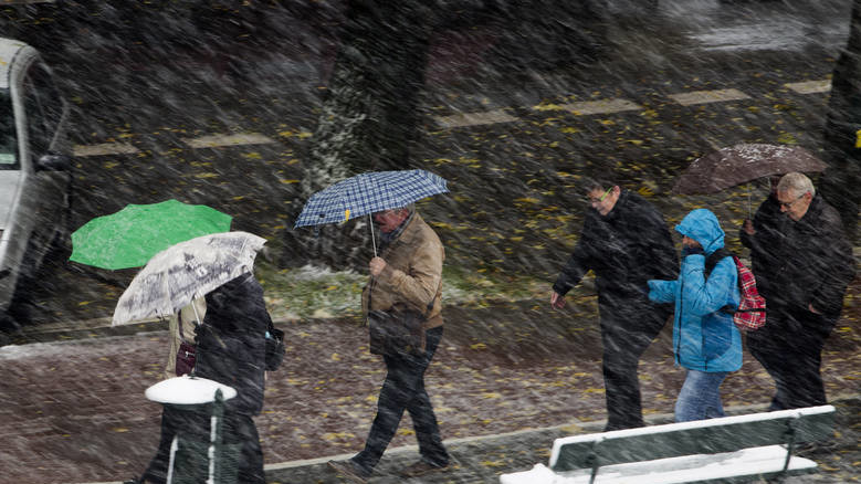 Сніг у Польщі