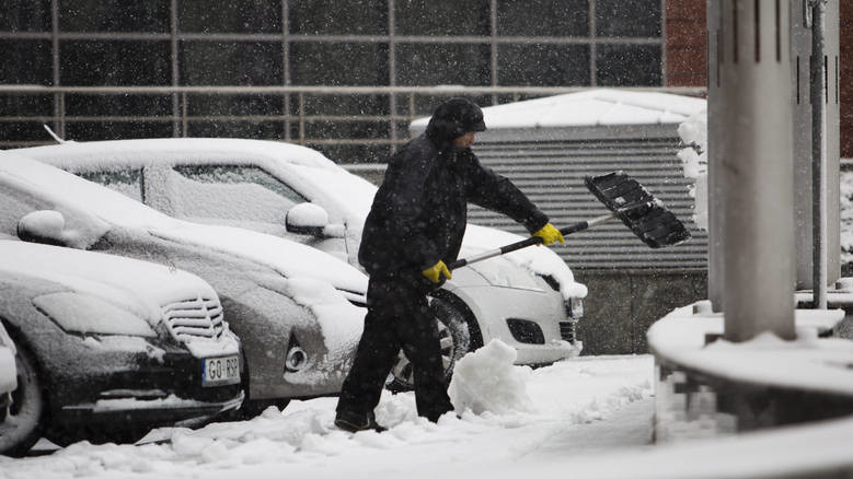 Сніг у Польщі