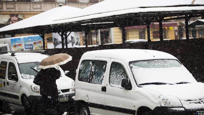 Сніг у Польщі