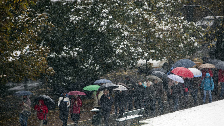 Сніг у Польщі