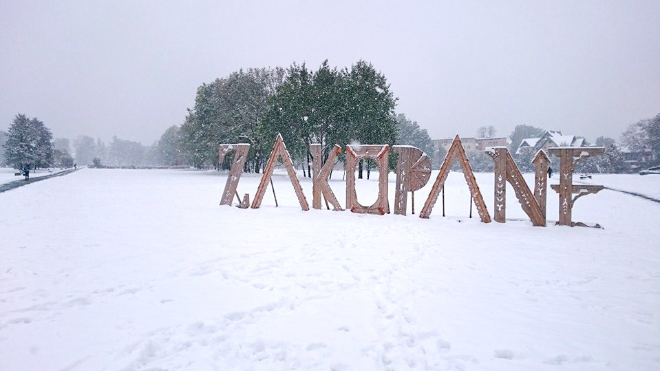 Сніг у Польщі