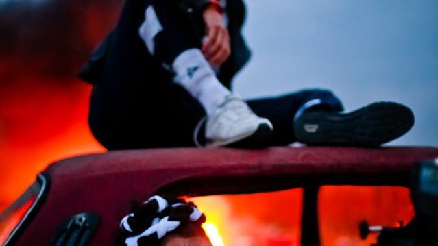 Фото зі зйомок кліпу MØ Kamikaze в Києві