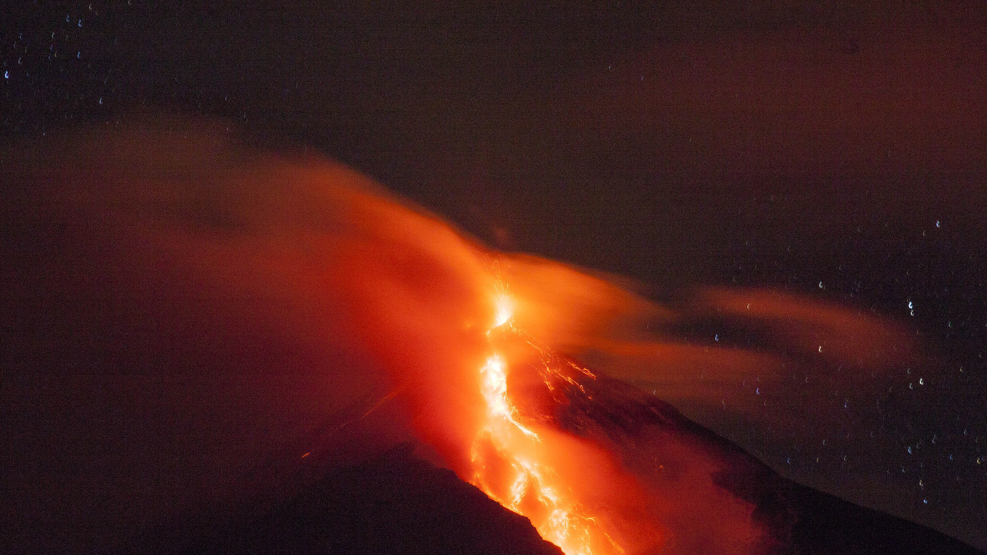 Извержение вулкана Фуэго