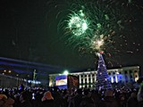 Симферополь в новогоднюю ночь