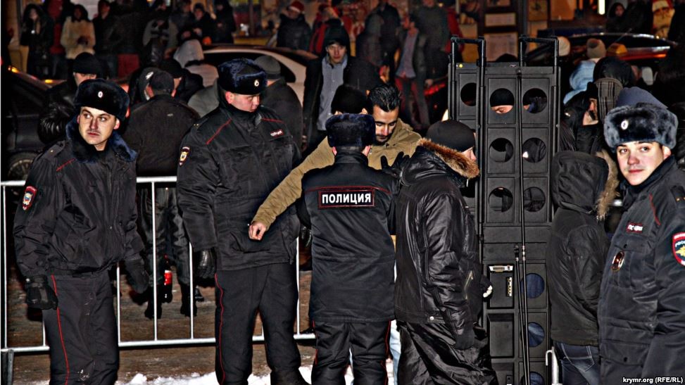 Симферополь в новогоднюю ночь