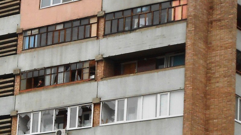 Луганськ у лютому виглядає похмуро