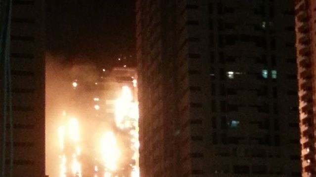 Пожежа в Аджмані