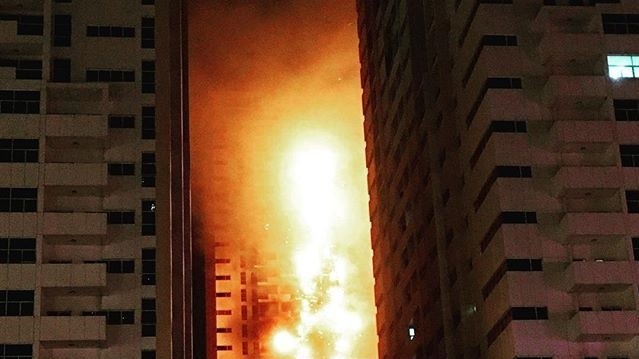 Пожежа в Аджмані