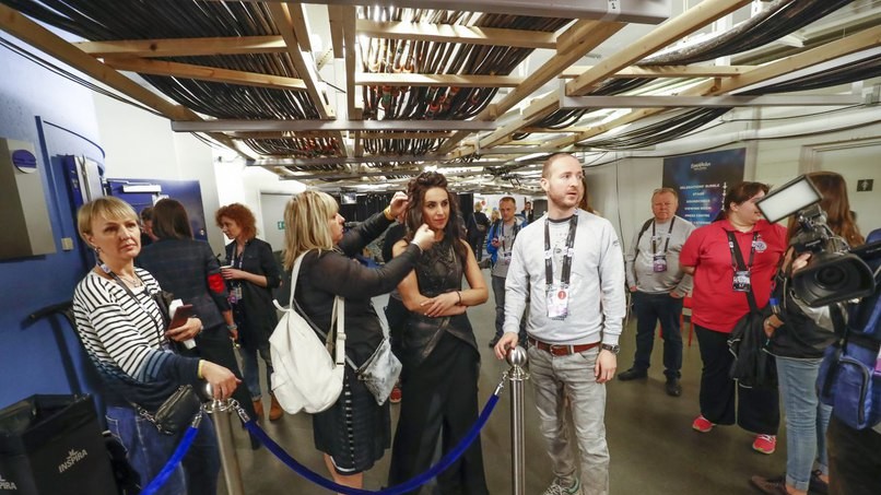 Джамала на репетиції в Стокгольмі