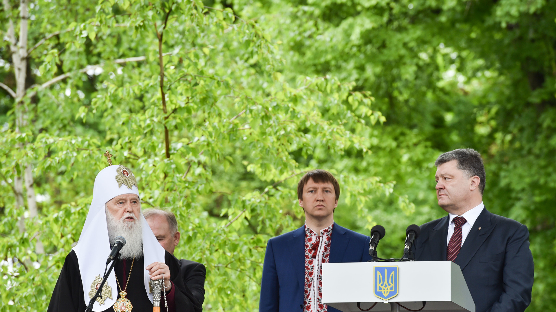 Порошенко в Полтаве открыл памятник Мазепе