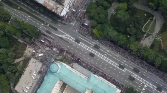 Центр Донецка 9 мая во время "парада"