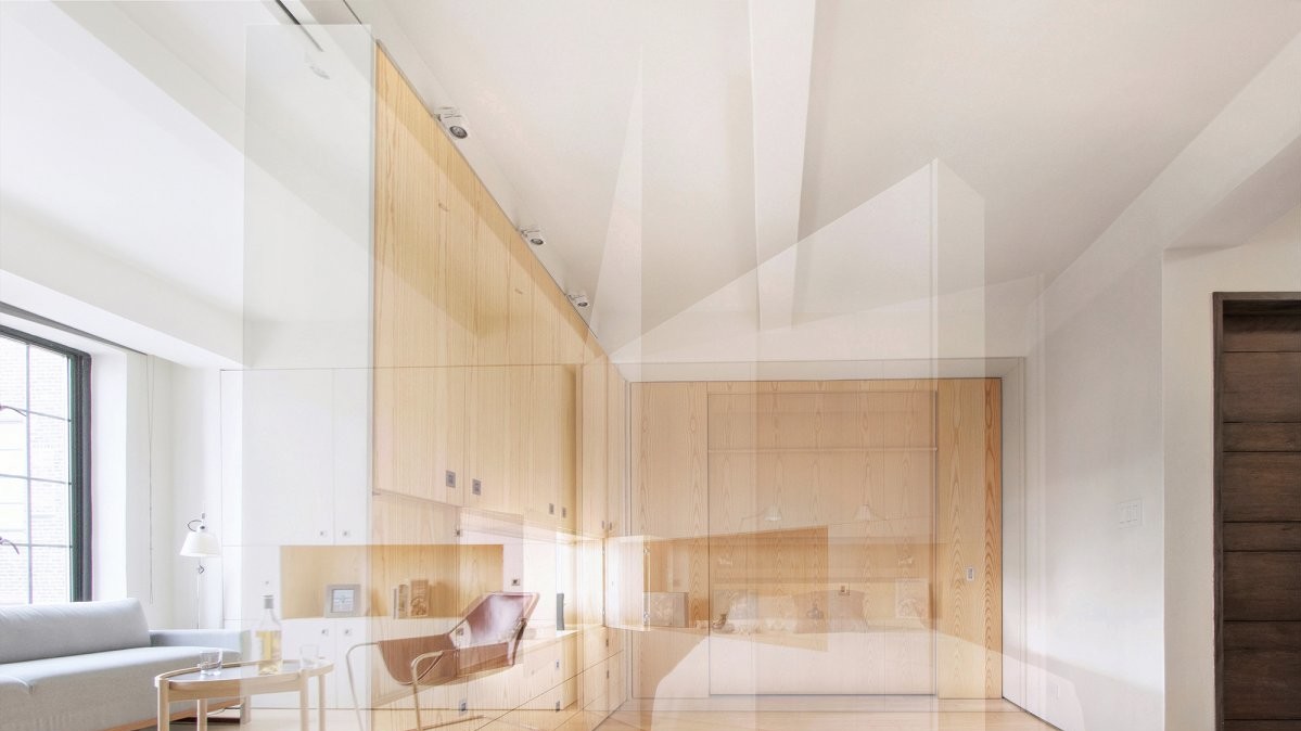 Квартира. Студія в Нью-Йорку зі стінами-трансформерами і таємною спальнею. Автор Robert Garneau