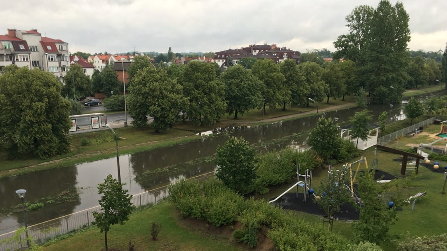 Ливень в Польше