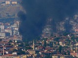 После взрыва над столицей Турции расползается смог