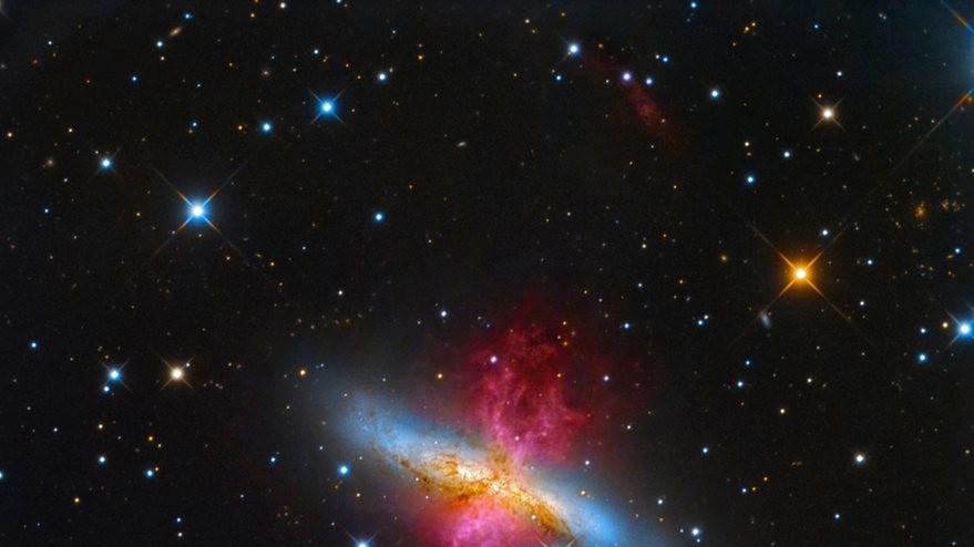 Фото Leonardo Orazi. Галактика M82