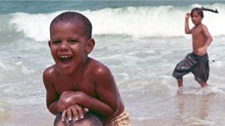 Барак Обама з дідом Стенлі Dunham