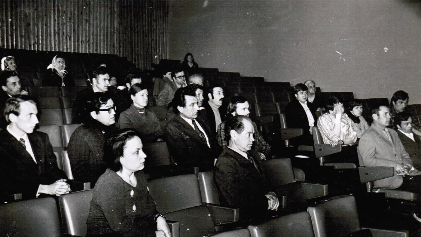 На семинаре рабкоров многотиражки и радиовещания Киевского авиазавода, 1979 год