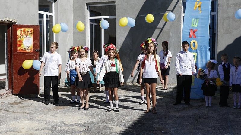 Школа в Красногорівці 1 вересня