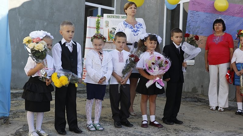 Школа в Красногорівці 1 вересня