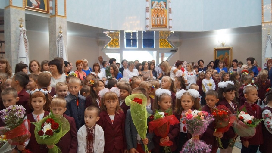 Молебень у військовому містечку