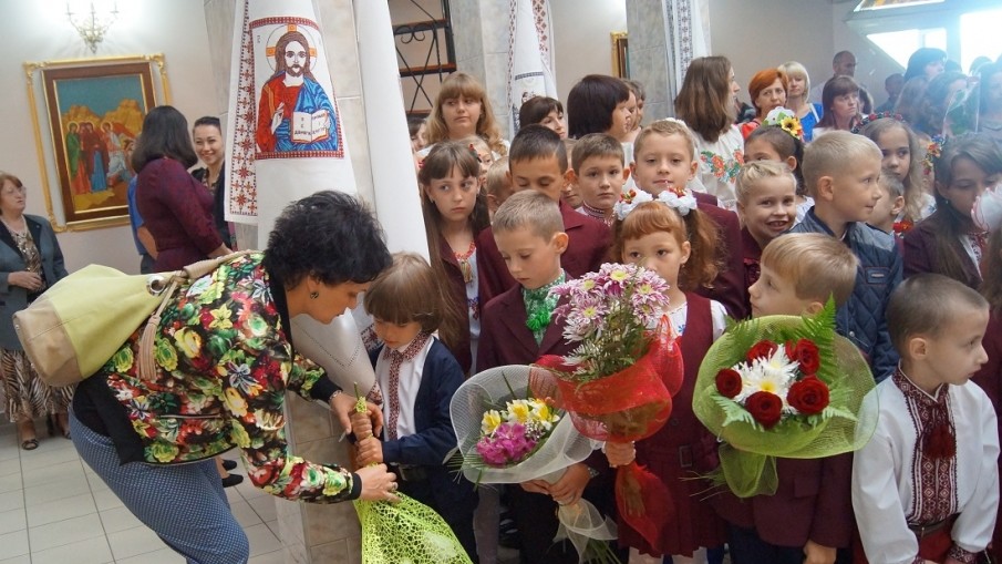 Молебень у військовому містечку