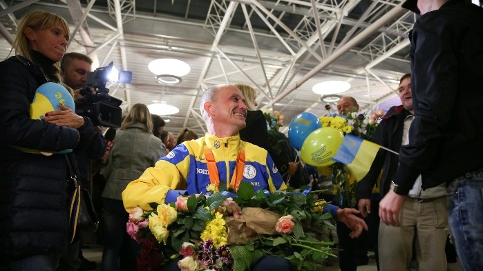 Зустріч паралімпійської збірної в аеропорту