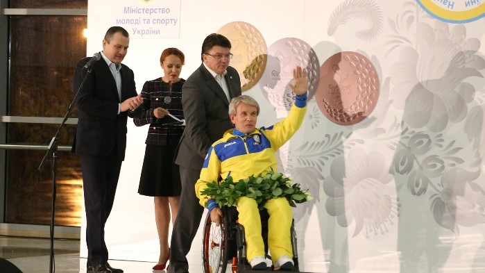 Зустріч паралімпійської збірної в аеропорту