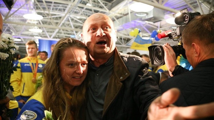 Зустріч паралімпійської збірної в аеропорту