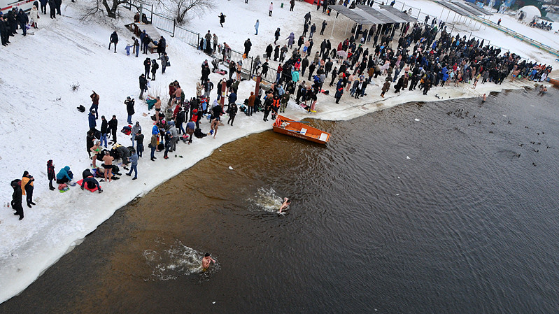 Крещенские купания в Гидропарке