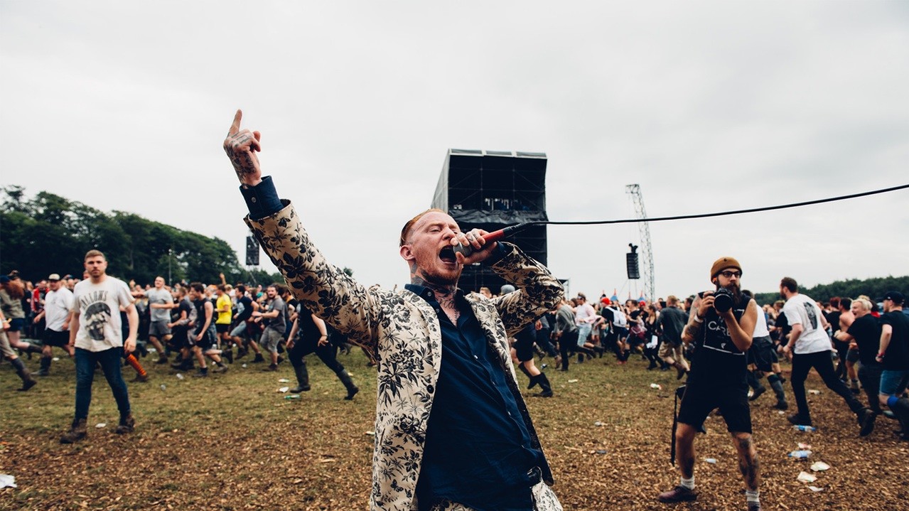 Френк Картер під час виступу на Leeds Festival. Фото: Патрік Ганнінга