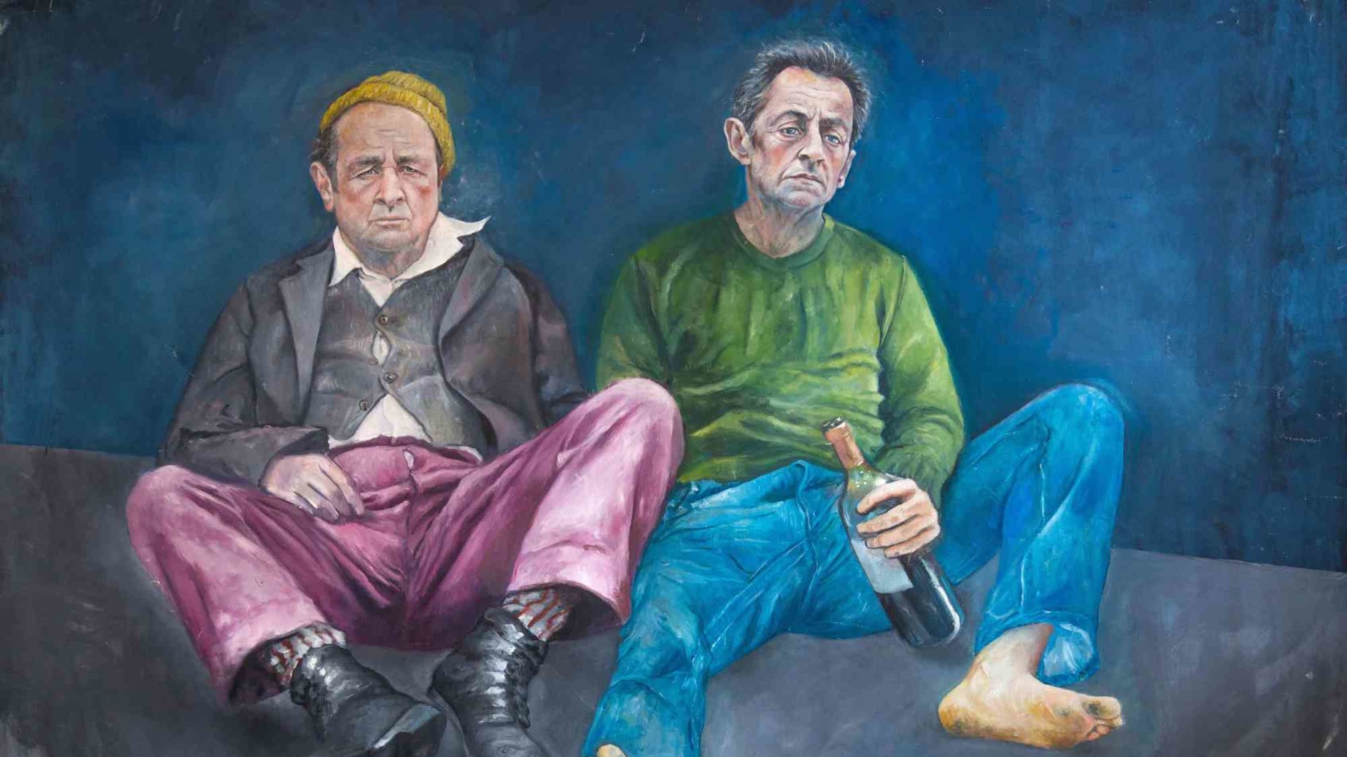 Колишні президенти Франції Франсуа Олланд і Ніколя Саркозі