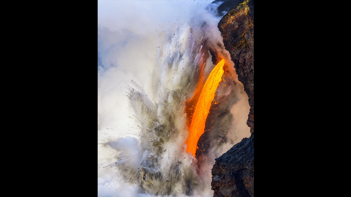 Джон Корнфорт, «Поток лавы 25», вулкан Килауэа на острове Гавайи