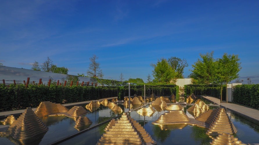 «Сад Разума», Берлин, Германия, от P Landscape, - сад, призванный отразить современный смысл жизни.